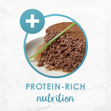 Protein RichCrafted with real meat, poultry or seafood, Fancy Feast Classic Pate provide high-quality protein cats love. Each serving delivers 100% complete and balanced nutrition.